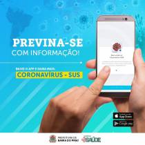 Aplicativo ajuda na prevenção contra o Coronavírus