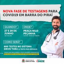 Prefeitura fará segunda testagem em massa na população barrense